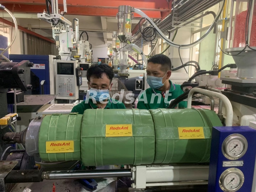 Mantas de barril de aislamiento de ahorro de energía para máquina de inyección de plástico